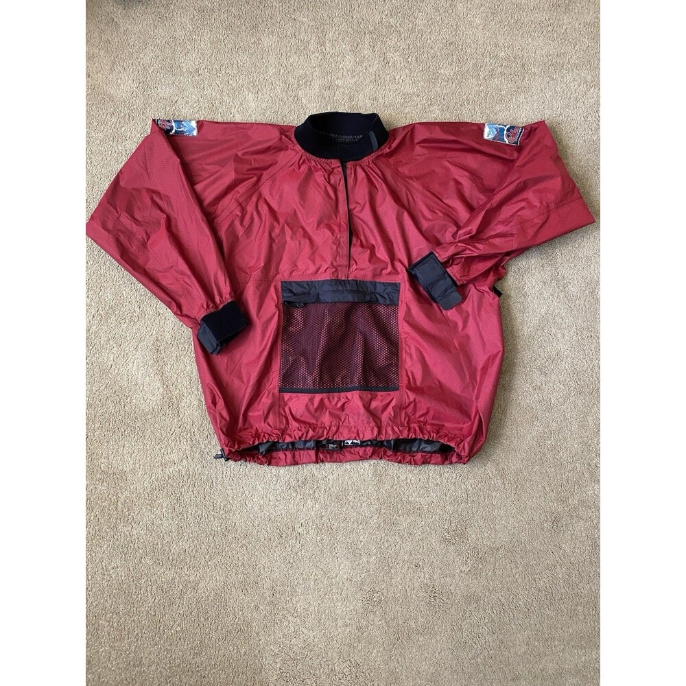 Vintage Palm Equipment XP35 Kayak Paddling Jacket Red Anorak Pullover Gorpcore L